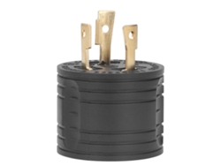 Adaptador De Enchufe Tt Para Generador Industrial Rv De 30 A Y 125 V Con Contactos De Latón (estándar Estadounidense)