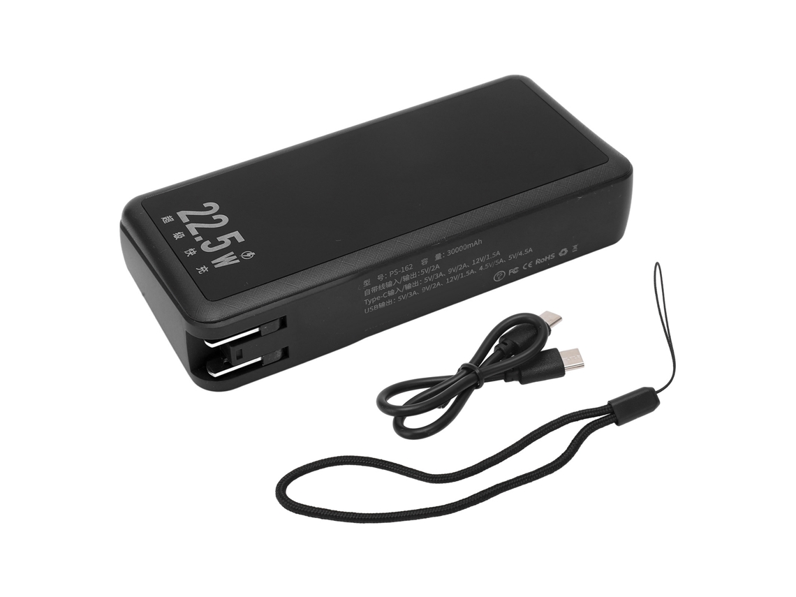 2026-cargador Portátil Solar 30000mah Con Carga Rápida Y Luz Led De Emergencia Para Exteriores