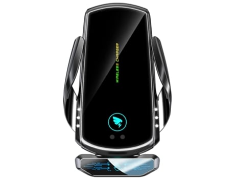 Cargador Inalámbrico Coche Compatible Etc Teléfono Móvil Rotación para Apple, Huawei, Samsung CHRONUS Negro