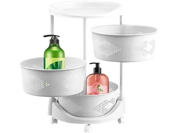 Almacenamiento Rotativo: Carro Con Ruedas, Estantes, Carro Para Verduras Con Ruedas | Cesta De Frutas