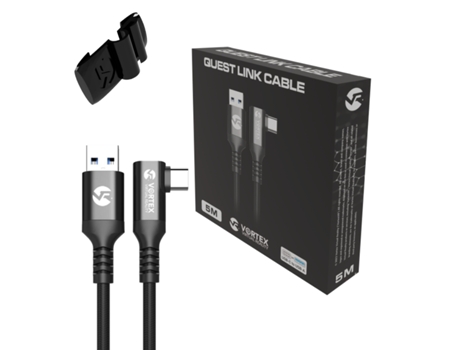 Oculus Link Vortexvr Cable 5M Sujetador Usb-A para Oculus Quest 2 O Quest 1 Steamvr Sidequest VORTEX VR