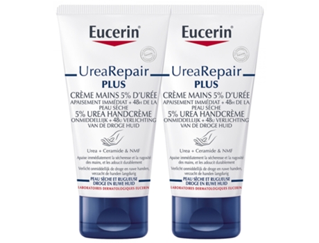 Creme de Manos Urearepair Plus 5% de Urea Lote de 2 X 75 Ml EUCERIN
