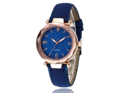 Reloj De Pulsera De Cuarzo Para Mujer Con Correa De Poliuretano - Moderno Para Estudiantes (zafiro)