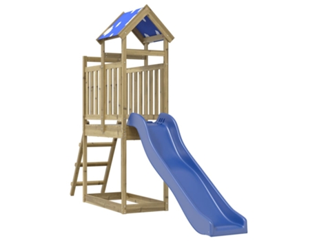 Parque Infantil De Exterior VIDAXL Marrón Madera
