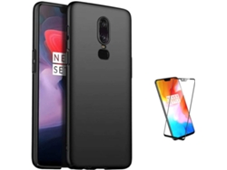 Kit Carcasa Y Protector Oneplus 6 Full Cover Turtleshell Negro