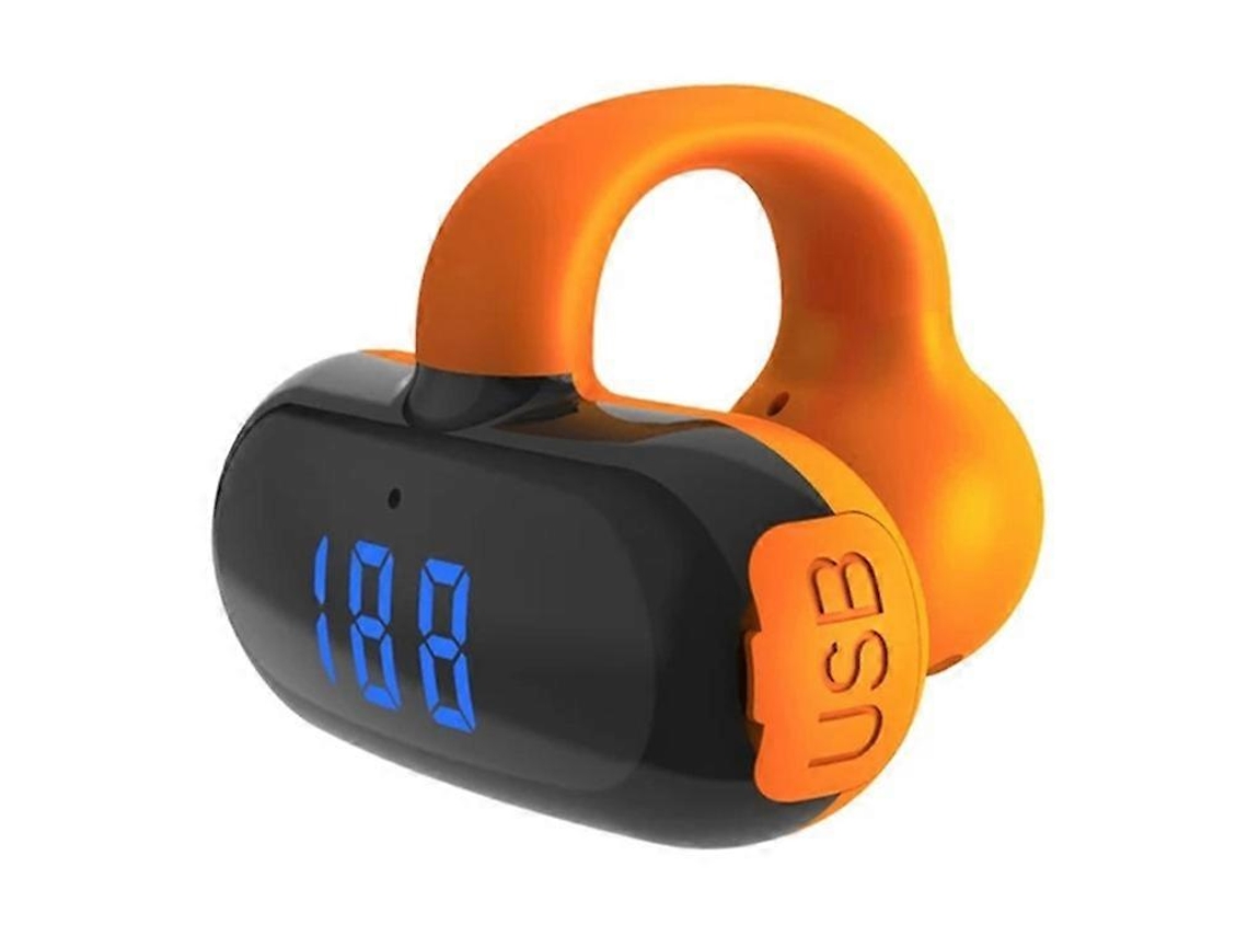 Auriculares inalámbricos Bluetooth F20 con clip para la oreja y pantalla digital Ly Ebike