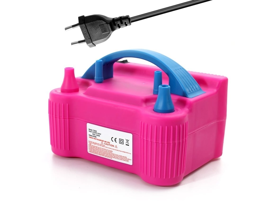 Inflador Eléctrico De Globos De Alta Potencia (220v-240v), Doble Boquilla, Herramienta De Inflado Rápida Y Portátil. Usb C