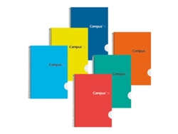 CAMPUS Bloc Cuaderno Espiral Tapa Dura - A5, Pauta 3mm