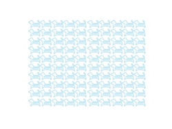 100 Clips Antideslizantes Con Forma De Perro Para La Escuela/oficina - Azul