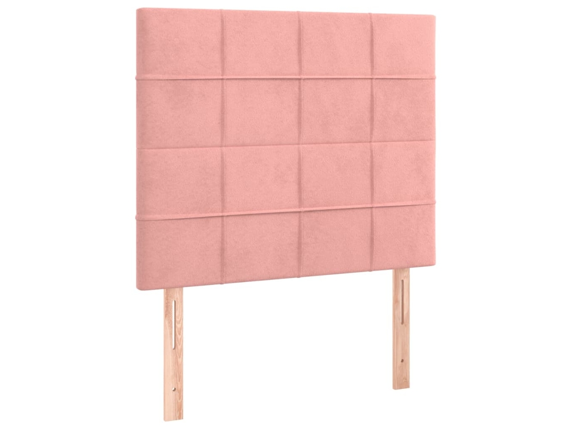 Maison Exclusive - Cabecero De Cama Rosa 100x5x118/128 Cm Terciopelo