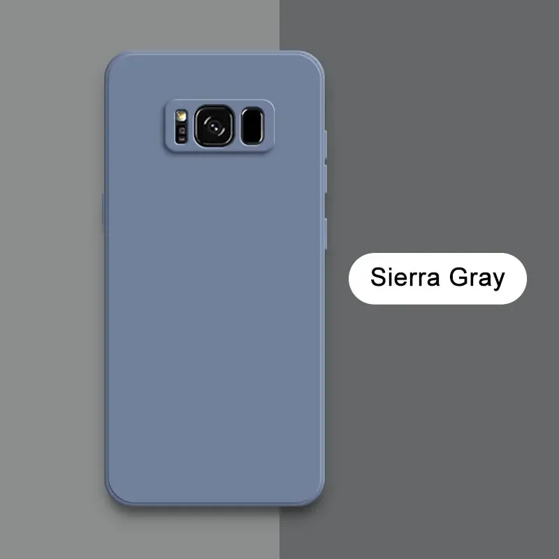 (samsung Note 9, Gris) Funda De Silicona Líquida Para Teléfono Samsung, Cubierta Trasera Suave Y A Prueba De Golpes.