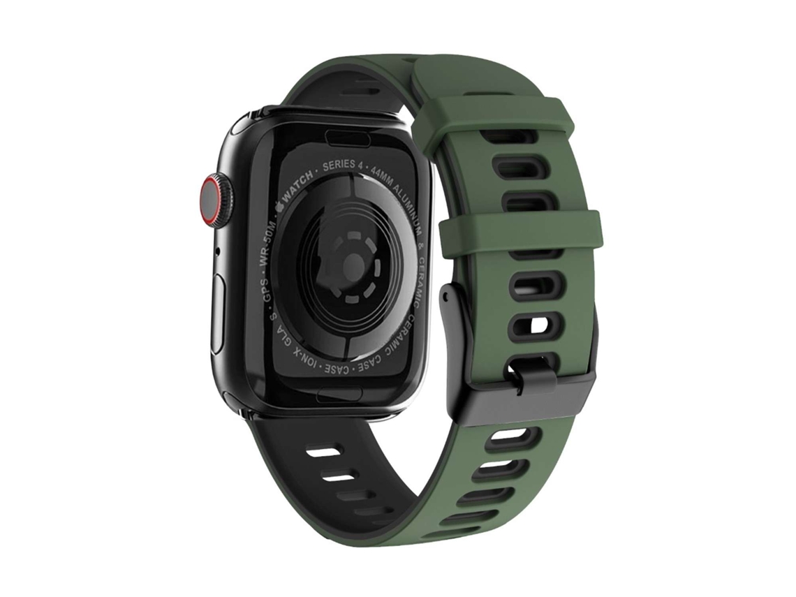Correa Pioneer para Apple Watch Series Se 44Mm Verde Escuro y Negro