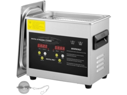 Máquina de limpieza ultrasónica digital de 3L con calefacción, pantalla LED y cesta Tekmaquinas