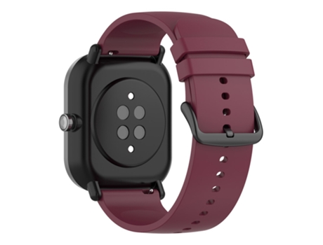 Correa de Silicona 22mm con hebilla para Samsung Galaxy Watch3 45mm/Active/Huawei Watch 3 - vino tinto