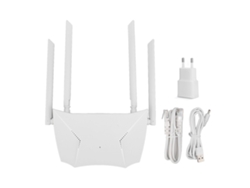 Roteador Sem Fio 2.4g Com 300mbps Acesso Ponto Wisp Antenas 5dbi Plug Ue Para Casa Escritório
