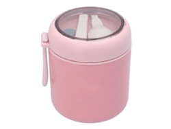 Caja De Almuerzo Aislada 530ml Con Cuchara Y Tapa Acero Inoxidable Taza De Sopa Portátil Al Vacío