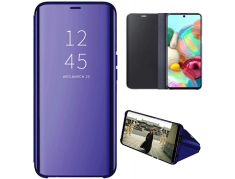 Carcasa Samsung Galaxy A71 5G TUMUNDOSMARTPHONE Clear View Azul