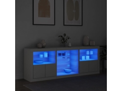 Aparador Con Luces Led Blanco 181,5x37x67 Cm