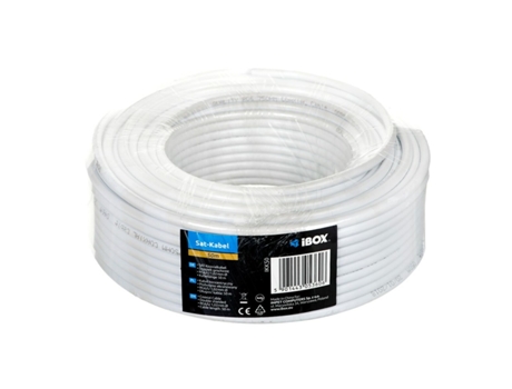 Cable Coaxial Antena TV IBOX IKK50 Blanco 50 m