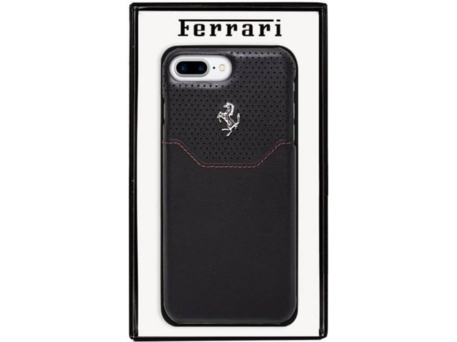 Funda iPhone 7 Plus, 8 Plus Ferrari Negro