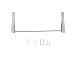 Perchero plegable portátil de aluminio para montaje en pared
