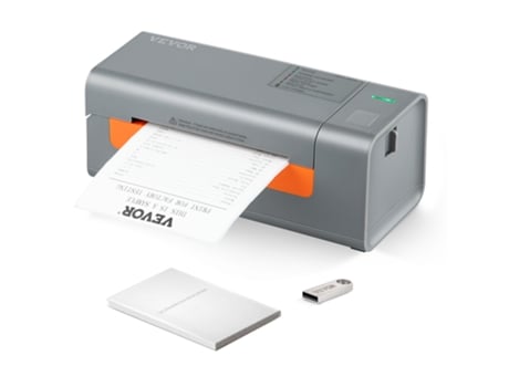 VEVOR 4X6 203Dpi Impresora Térmica De Etiquetas De Envío Vía Usb Para Amazon Ebay Etsy Ups