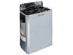 Harvia The Wall - Tubo de acero negro para sauna con unidad de control integrada de 6 kW