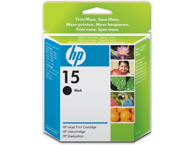 Cartucho de tinta HP HP 15 Original Negro 1 pieza(s)