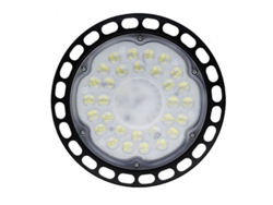 Lámpara Velora Ufo Factory LED 2026, 100 W, bajo consumo, CRI ≥ 80, 6500 K, enchufe europeo, para uso industrial.