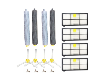 Kit de piezas de repuesto de cepillos de filtros de 12 Uds para iRo bot Roomba serie 800 900