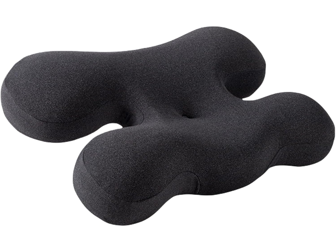 Almohada Eifson De Espuma Con Estructura Acanalada Y Soporte Ajustable, Cómoda (gris Oscuro)
