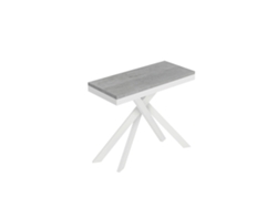 Consola extensible 90x40/196 cm Saki Small Evolution estructura hormigón blanco ITAMOBY