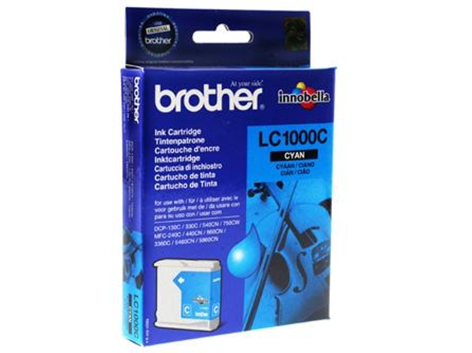 Cartucho BROTHER LC1000C Ciano (400 páginas)