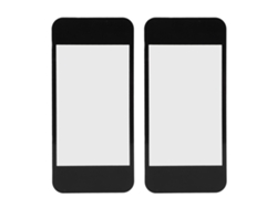 2 piezas de repuesto para la cubierta frontal superior de la pantalla LCD para Nintendo 2DS XL
