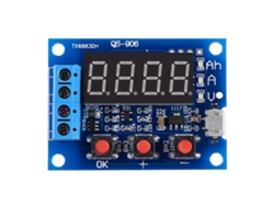 Probador De Capacidad De Baterías De Litio 18650 Usb Micro Con Herramienta De Medición De Descarga De 1,2 A 12 V