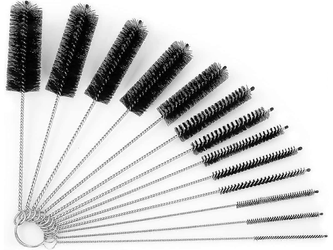 Juego de 13 cepillos de limpieza de nailon para mangueras de leche, aptos para lavavajillas, cepillos elásticos para mangueras más pequeñas, Rosewell