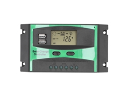 Controlador De Carga Solar Pwm De 12-24 V Y 30 A Con Pantalla Lcd Y Usb De 2,5 A Ld3024u