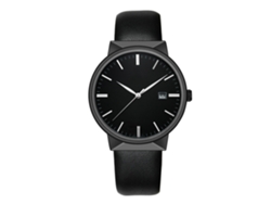 Reloj De Cuarzo Wwoor Con Correa De Cuero Resistente Al Agua Para Hombre