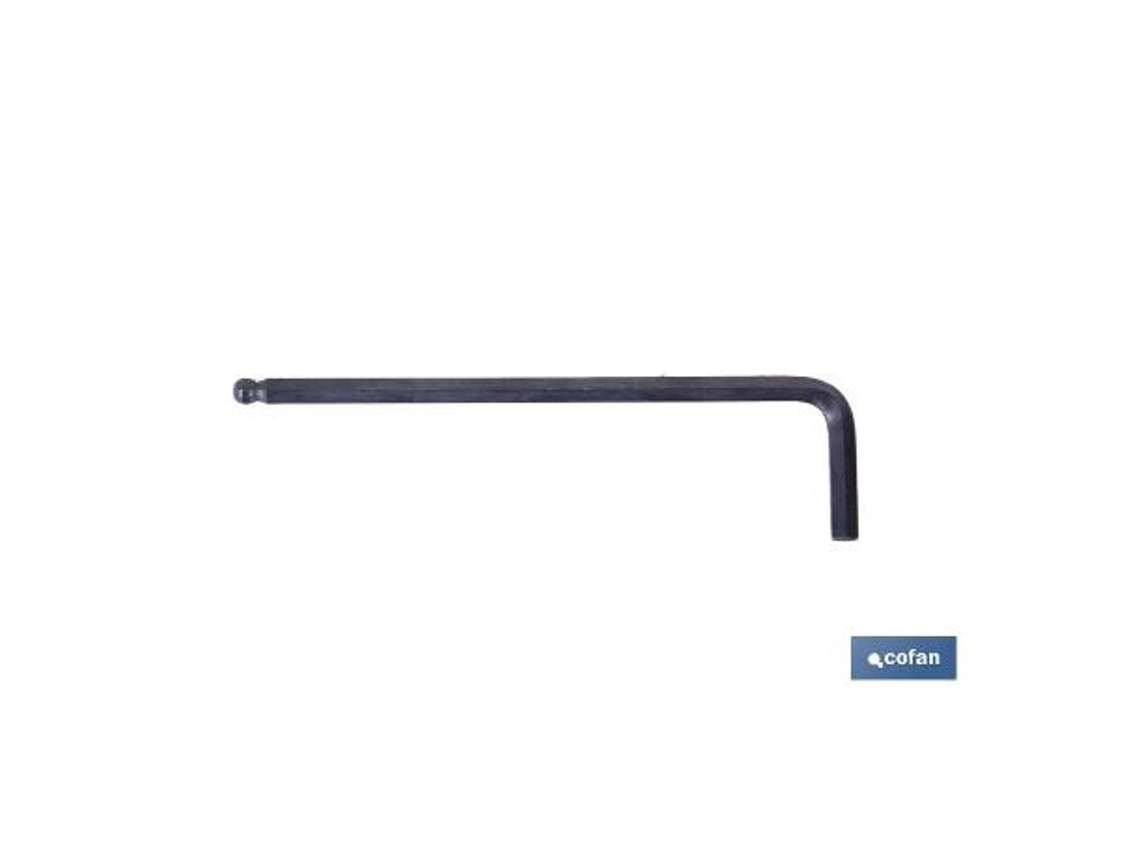 Llave hexagonal con punta de bola serie larga m-8 venta unitaria