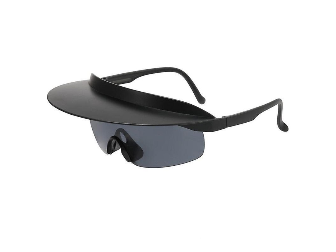 Gafas De Ciclismo Con Visera Unica, Gafas De Sol Polarizadas Para Deportes Al Aire Libre Wotblack Gray Negro Gris