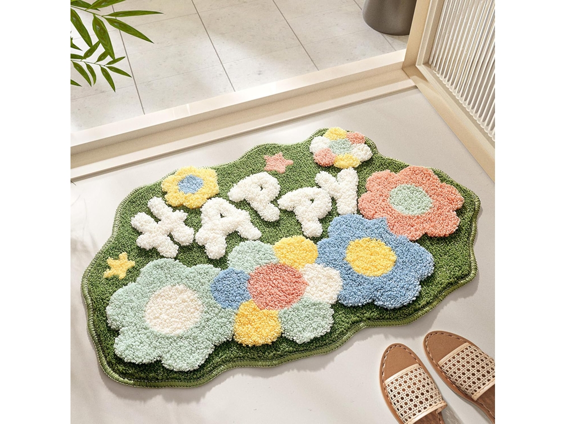 Alfombrilla De Baño - Absorbe Suavemente El Agua - Fibra Ultrafina - Antideslizante - Lavable Con Agua - (45x70 Cm)