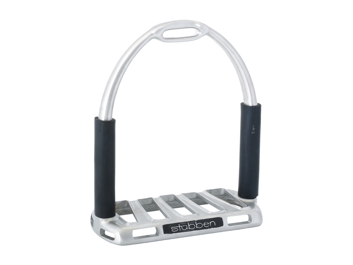 estribos de acero inoxidable mate para caballos STÜBBEN Flexi-Grip