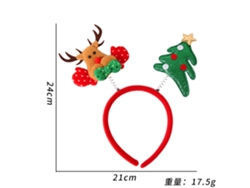 Diadema navideña con cuernos, accesorio navideño brillante, ideal para fiestas, cosplay y uso diario Aeuzwr (Estilo 52)