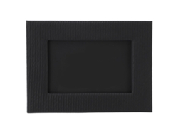 Marco De Foto De Cuero Para Mesa, 6 Pulgadas, Decoración Hogar, Textura Única, 8.5x4.7x6.5in, Negro
