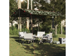 Lona de camping de 366x306 cm, impermeable, con estampado de camuflaje.