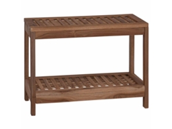 Mesa de baño esquinera Vidaxl Natural de 60 x 30 x 45 cm