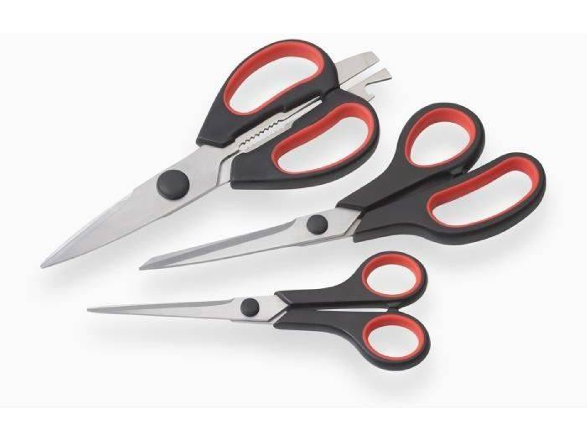 Conjunto de Tijeras Bi-Materiais MEISTER (3 piezas)