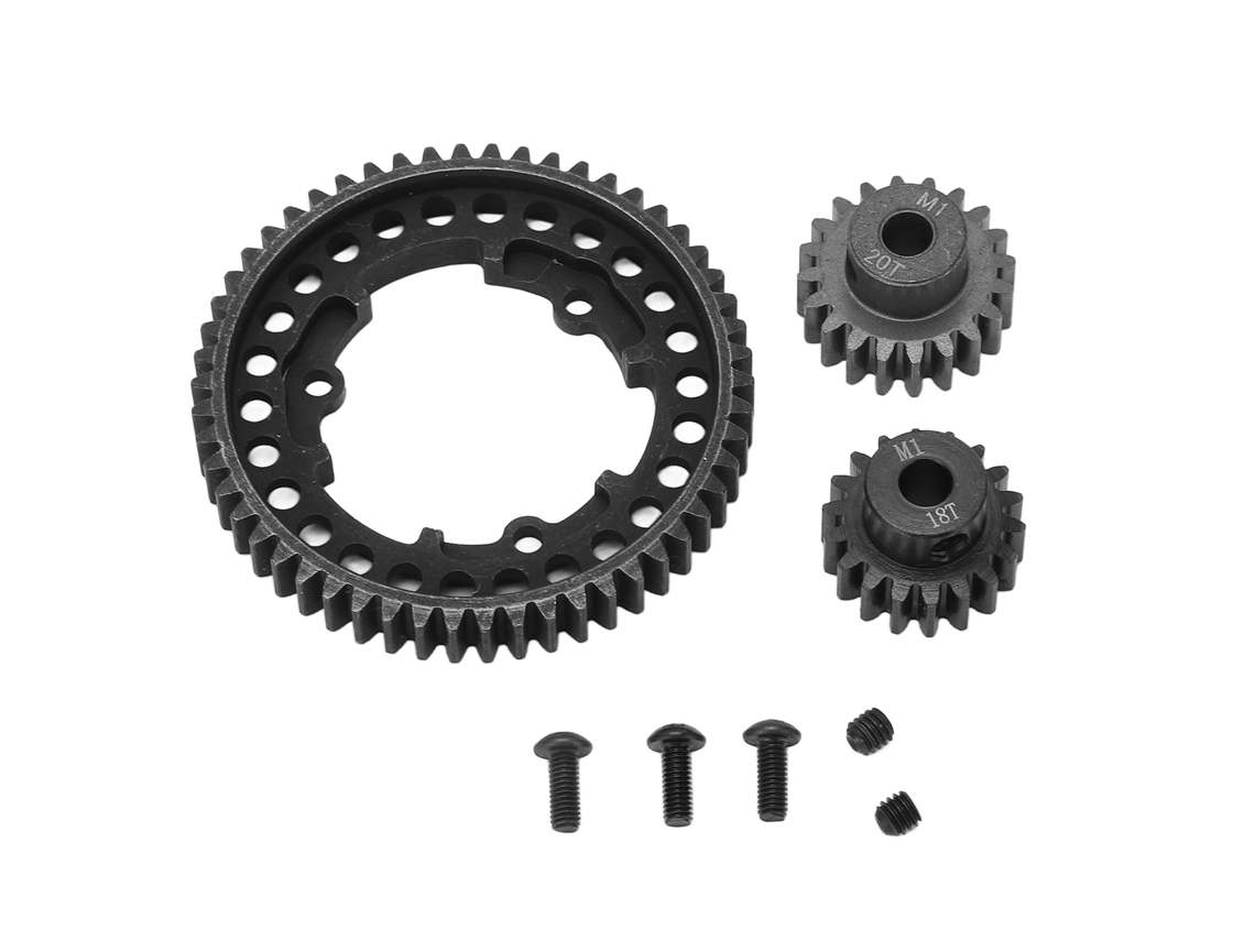 Engranaje principal de acero 2026 de 54 dientes con piñones de 18 y 20 dientes para coches RC Traxxas X Maxx Xo 1 y Revo 2.0