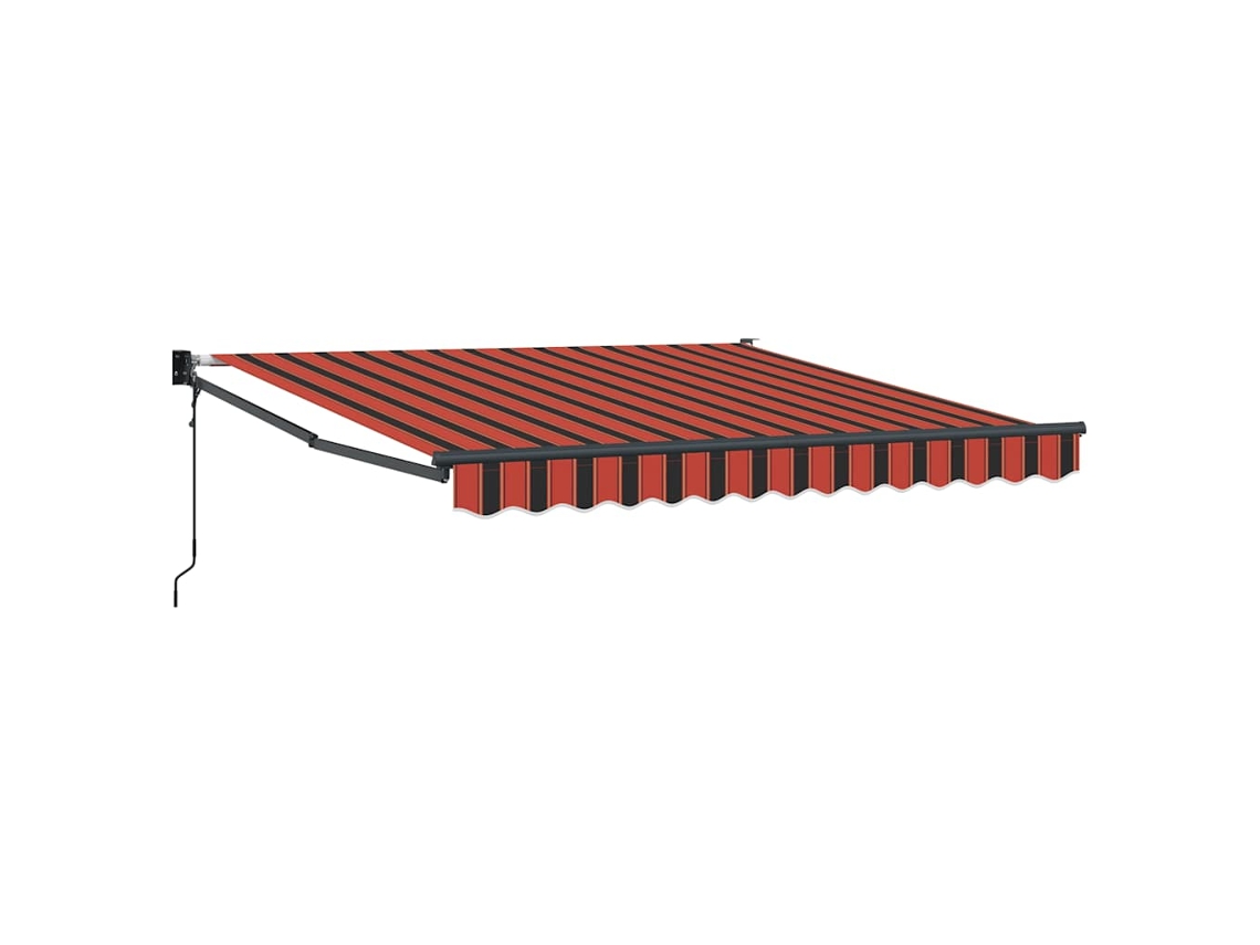Maison Exclusive - Toldo Retráctil Automático Naranja Y Marrón 3x2,5 M