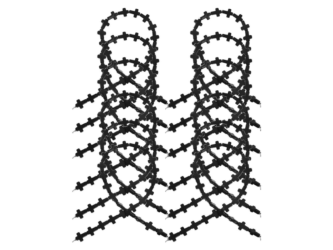 Cuentas turquesas en forma de cruz con acabado brillante, 24 piezas, para hacer pulseras. Nostalgia88